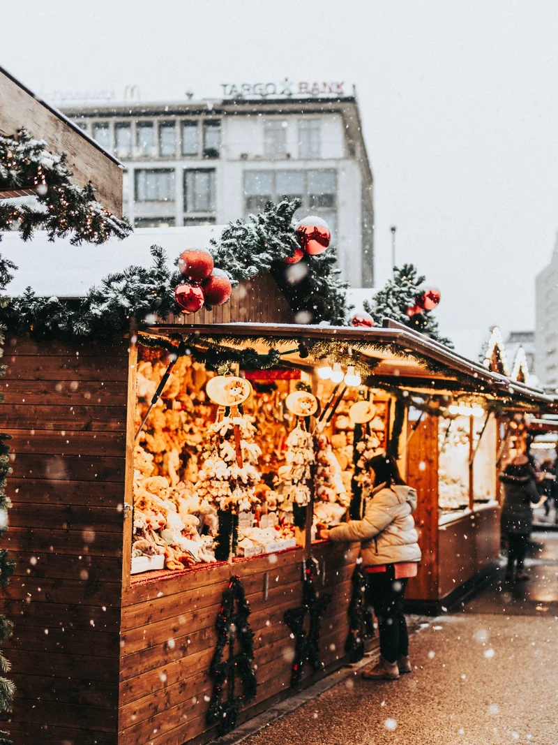 Affiche de Marché de Noël au musée des savoir-faire du cognac