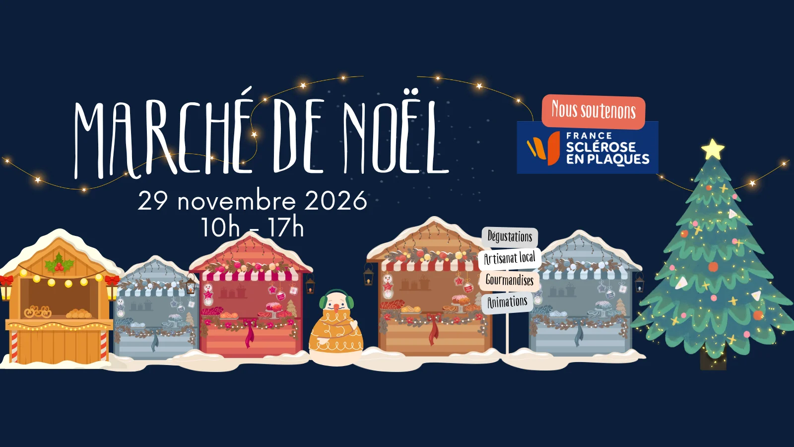 Affiche de Marché de Noël